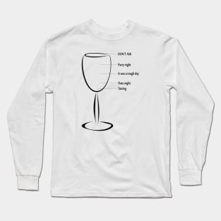 wine funny Modern Bar Cart Long Sleeve T-Shirt